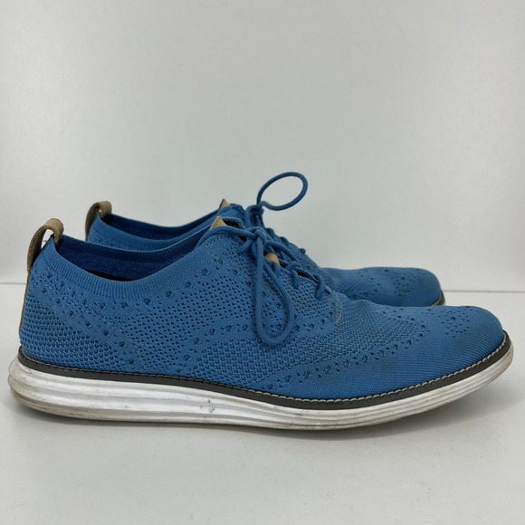 Cole Haan OriginalGrand Stitchlite Wingtip Oxford Pacific Blue C29433 Men's 10 M - Picture 1 of 9
